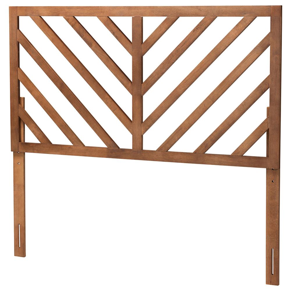 Baxton Studio Belisma King Slat Headboard in Ash Walnut, , large