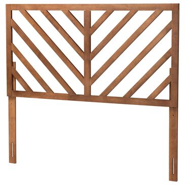 Baxton Studio Belisma King Slat Headboard in Ash Walnut, , large