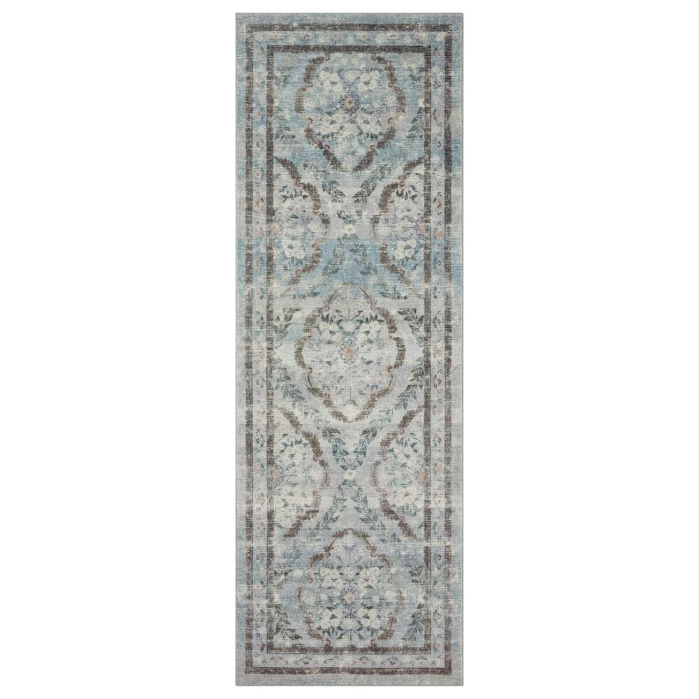 Rifle Paper Co Crafted by Cloth and Company Courtyard 2" x 5" Chateau Blue Runner, , large