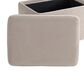 Lifestyle Solutions Kona Small Storage Ottoman in Taupe, , large