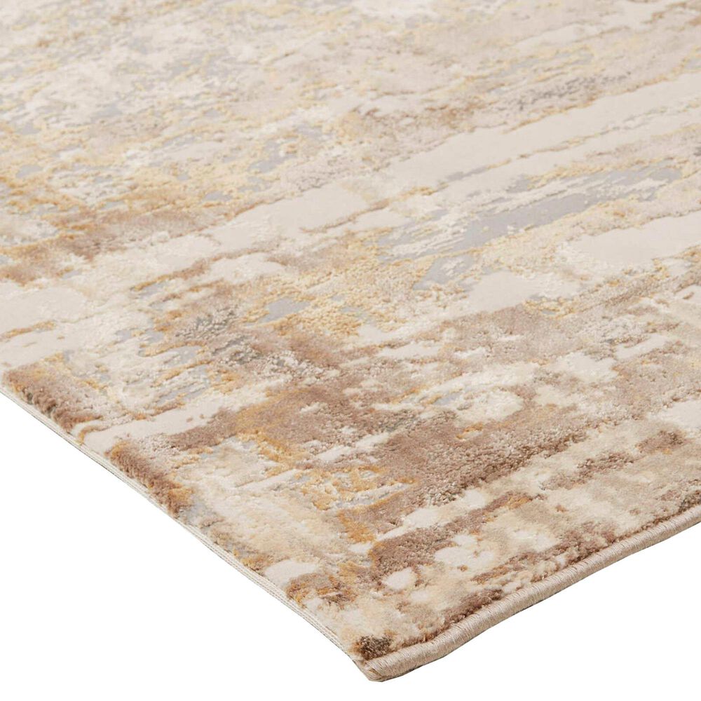 Feizy Parker 3&#39;9&quot; x 5&#39;7&quot; Gray and Beige Area Rug, , large