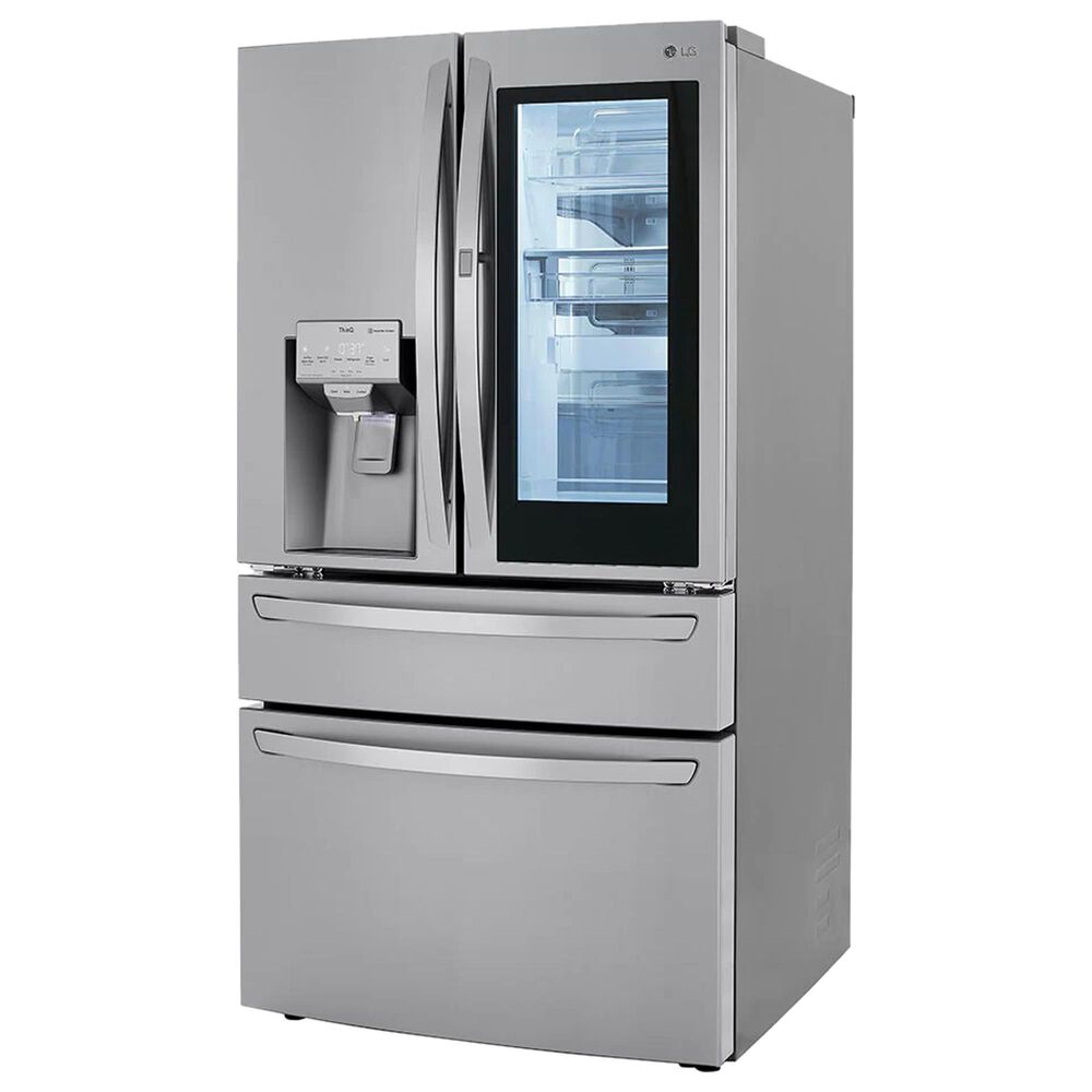 LG 2-Piece Kitchen Package with 29.5 Cu. Ft 4-Door French Door Refrigerator and Single Door Freezer in Stainless Steel, , large