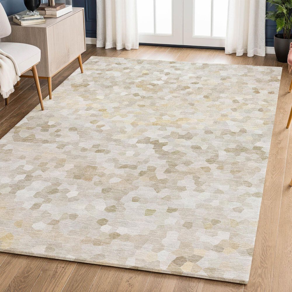 Dalyn Rug Company Kaleidoscope Putty 3' x 5' Indoor/Outdoor Area Rug, , large