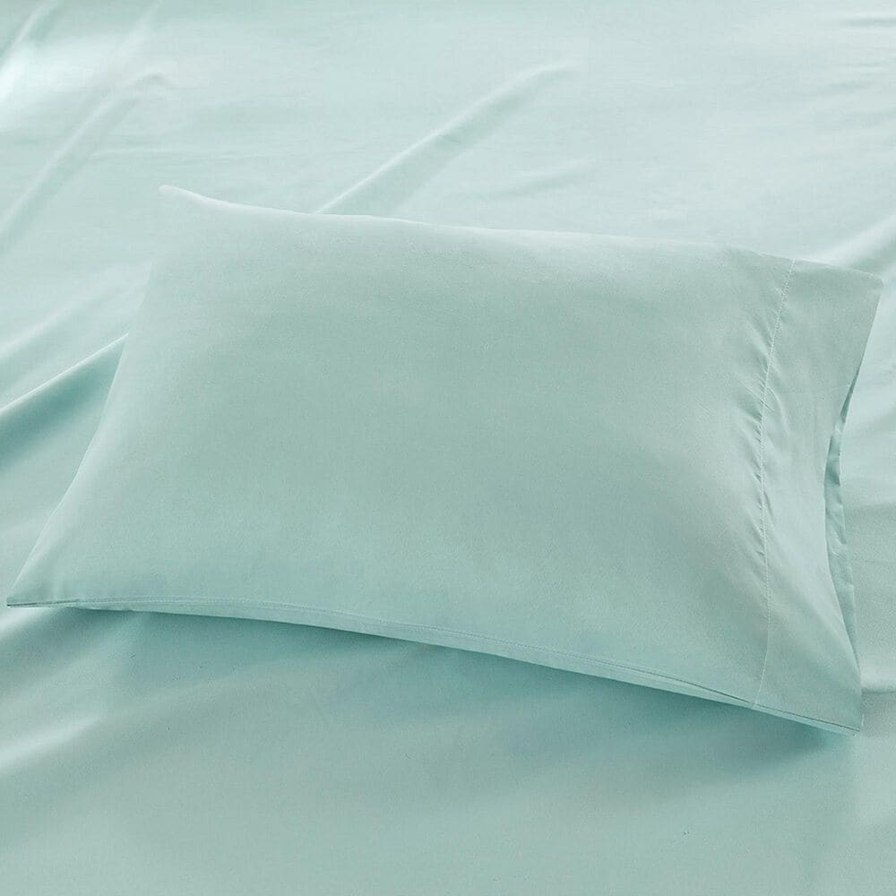 Hampton Park Madison Park 4-Piece Luxurious Brushed Microfiber Deep Pocket King Sheet Set in Seafoam, , large