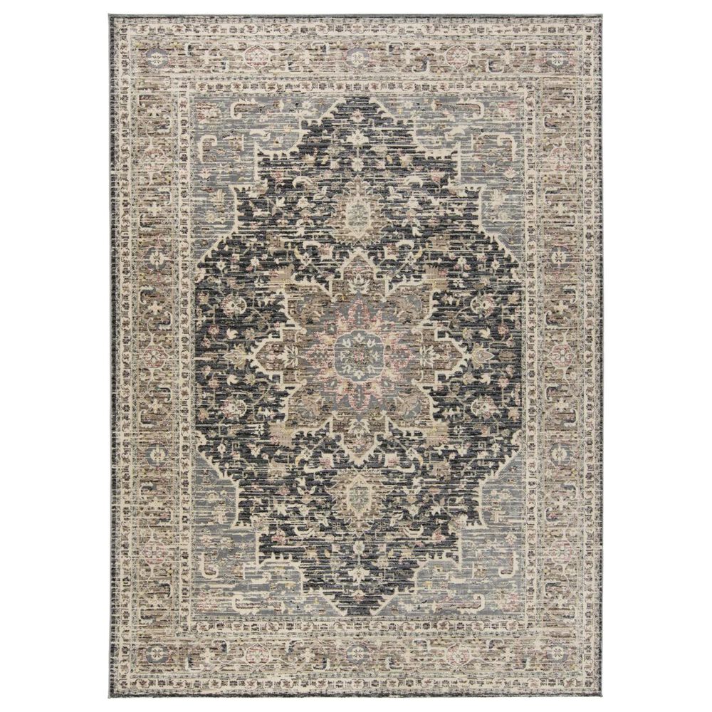 Feizy Rugs Grayson 3578F 4"11" x 7"8" Gray and Charcoal Area Rug, , large