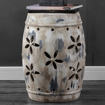 Safavieh Ilia Garden Stool in Antiqued Cream, , large