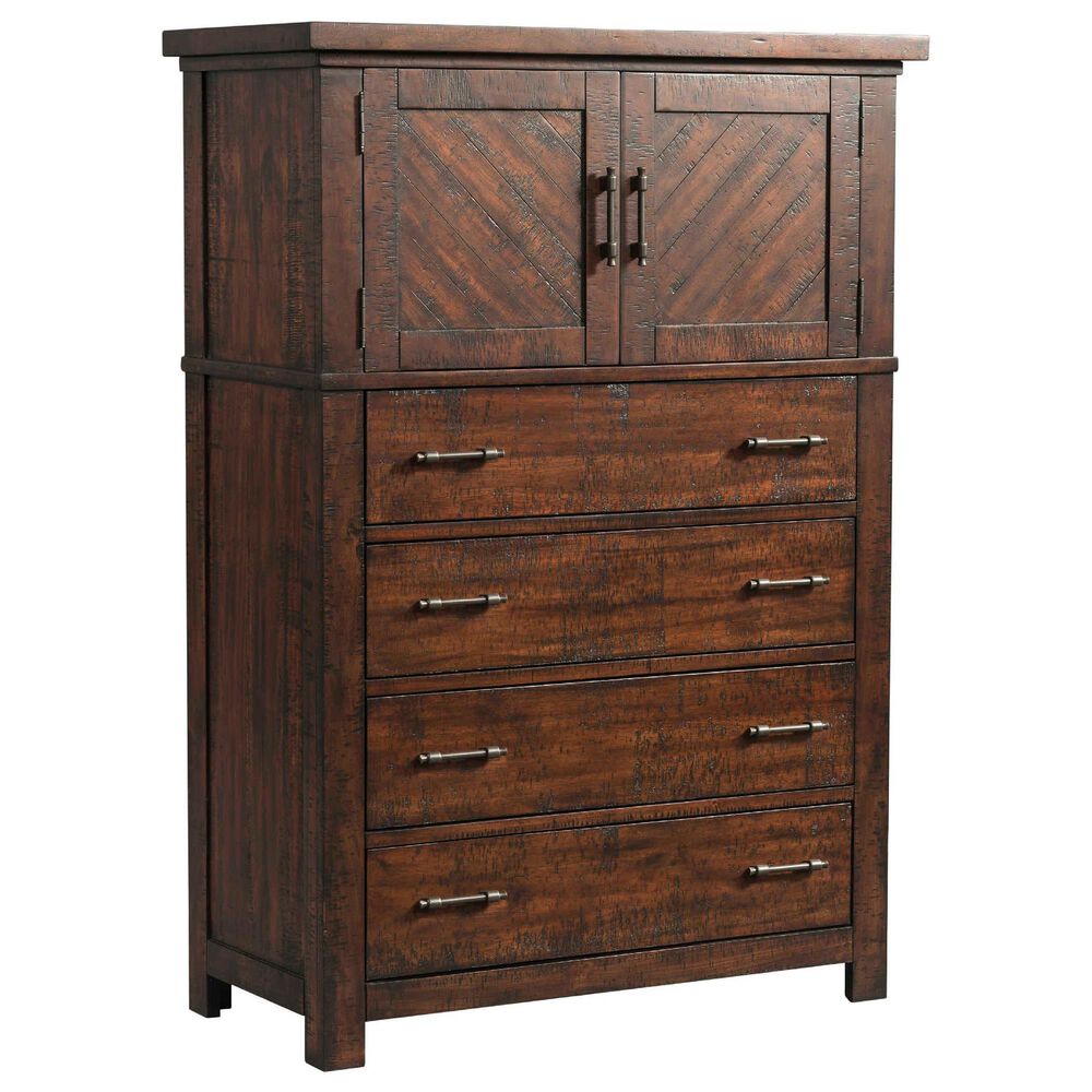 Mayberry Hill Jax 5-Piece King Bedroom Set in Cherry, , large