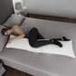 Timberlake Lavish Home Memory Foam Charcoal Body Pillow, , large
