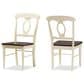 Baxton Studio Napoleon Side Chair in Antique Cherry and Buttermilk (Set of 2), , large