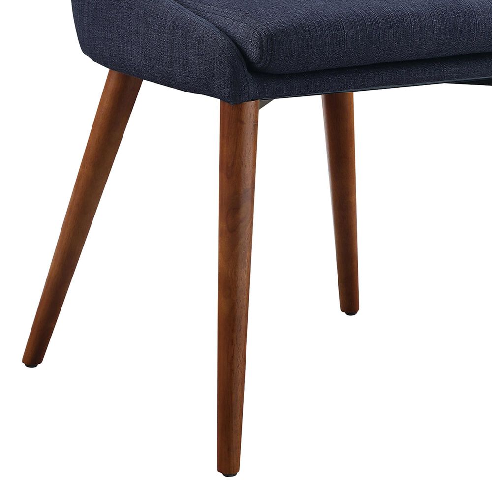 Office Star Products Palmer Side Chair with Navy Cushion &#40;Set of 2&#41;, , large