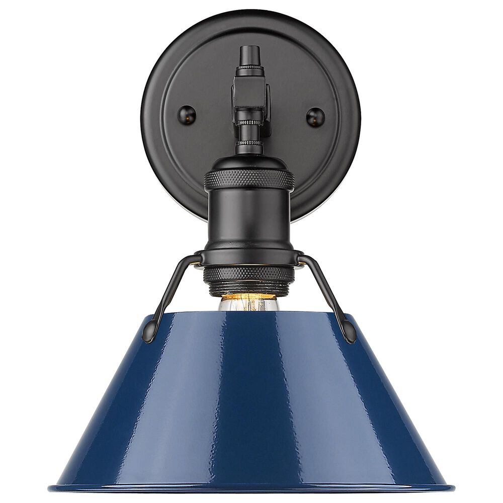 Golden Lighting Orwell 1-Light Bath Vanity in Matte Black, , large
