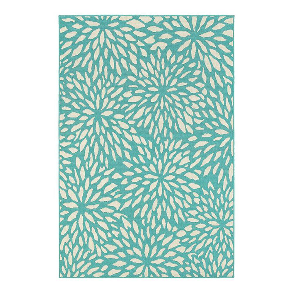 Oriental Weavers Meridian 1506L 3"7" x 5"6" Blue Area Rug, , large