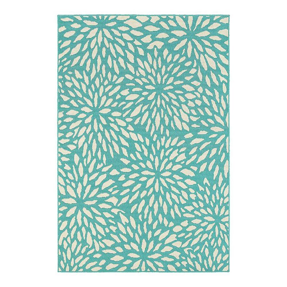 Oriental Weavers Meridian 1506L 3"7" x 5"6" Blue Area Rug, , large