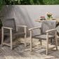 Hearth and Haven Hampton Outdoor Dining Chair in Black and Light Grey (Set of 2), , large