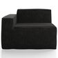 Furniture of America Facil 2-Piece Modular Track Arm Loveseat in Black, , large