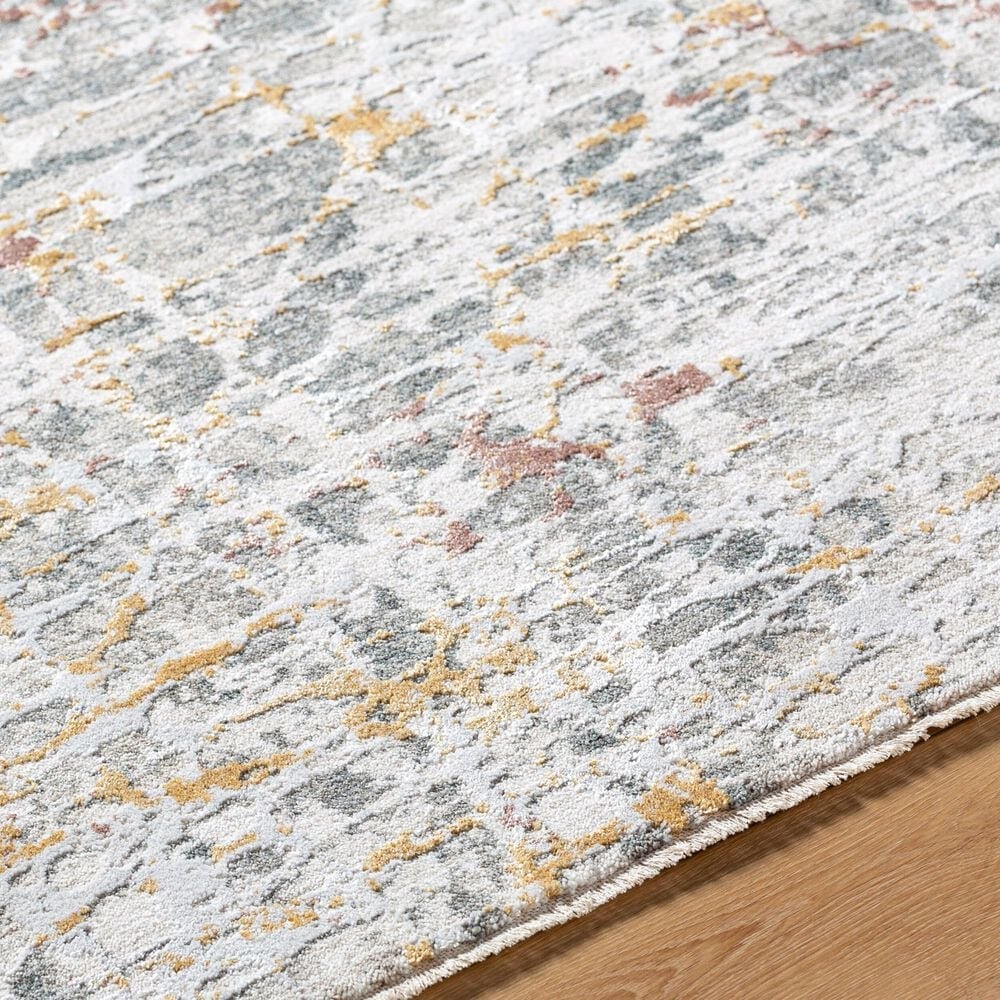 Surya Dresden White, Gray, Medium Gray, Light Slate, Mustard and Rust 12&#39; x 15&#39; Area Rug, , large