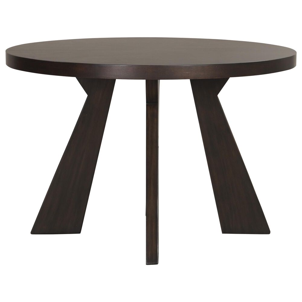 New Heritage Design Chestnut Ridge Round Dining Table in Brown - Table Only, , large