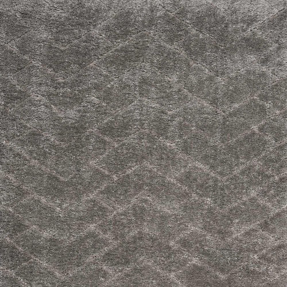 Nourison Dreamy Shag Chevron 5&#39;3&quot; x 7&#39;3&quot; Grey Area Rug, , large