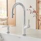 Blanco Urbena Pull-Down Kitchen Faucet 1.5 GPM in Chrome and White, , large