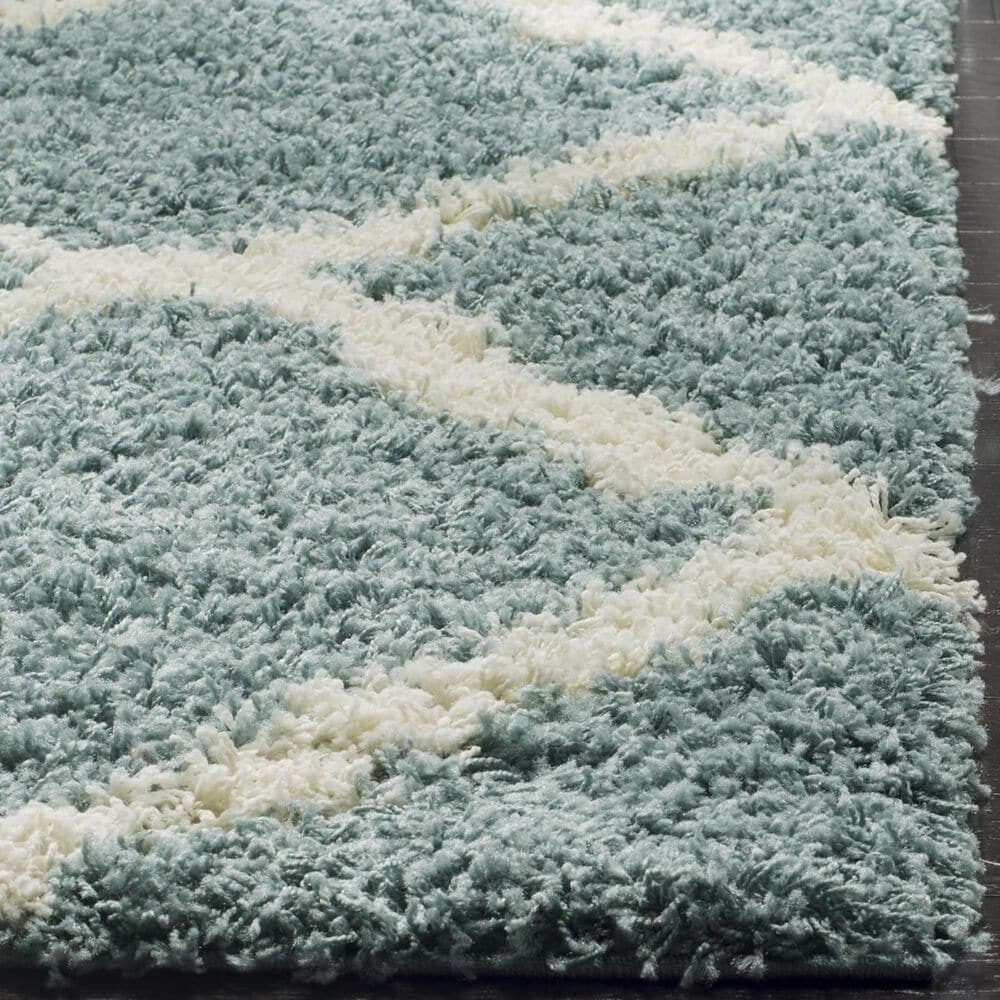Safavieh Dallas Shag SGD257C-4 4&#39; x 6&#39; Seafoam/Ivory Area Rug, , large