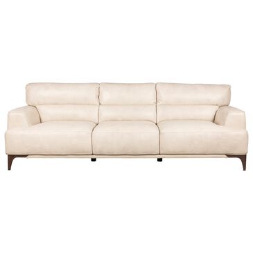 Softline 101" Leather Sofa in Havana Ivory, , large