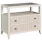 Universal Furniture Avaline Carmen 2 Drawer Nightstand with AC and USB Port in White Oak, , large