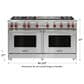 Wolf 60" Double Gas Range in Stainless Steel, , large