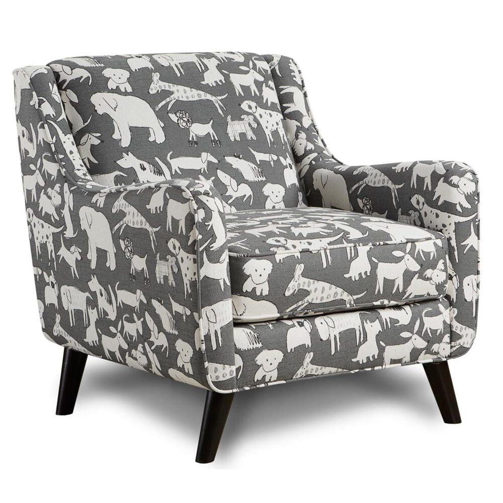 Xenia Accent Chair in Doggie Graphite, , large