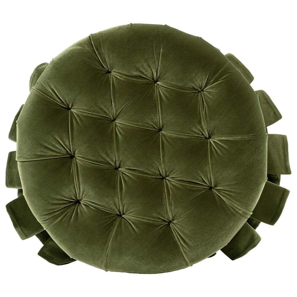 Jennifer Taylor Home Roquefort 24.5" Dog Sofa Bed with Box-Pleated Skirt in Olive Green, , large