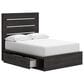 Ashley Hollivern Full Panel Bed with Storage in Dark Gray, , large
