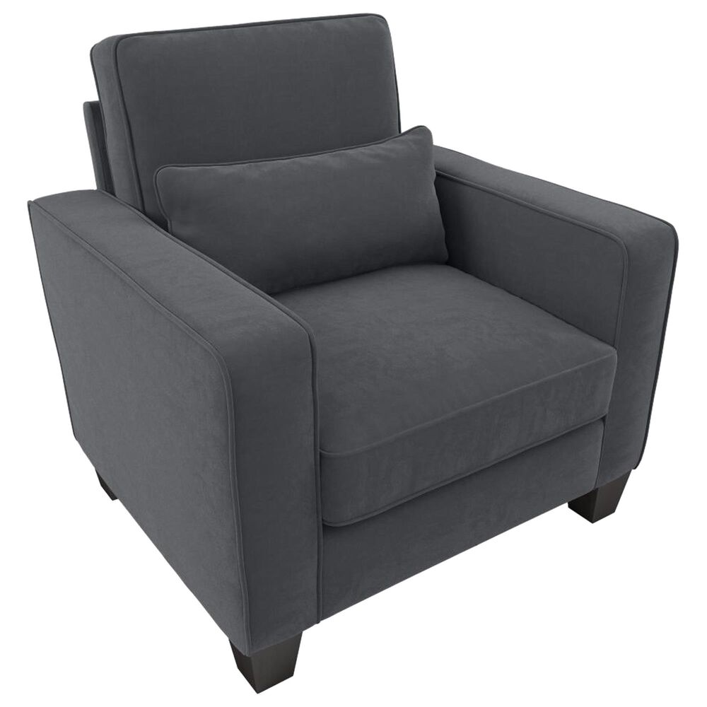 Bush Stockton 4-Piece Living Room Set with Chaise Lounge in Dark Gray, , large