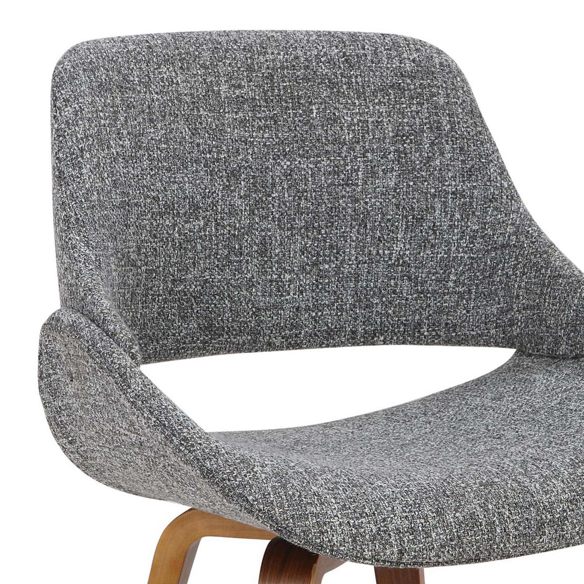 LumiSource Fabrico Side Chair with Grey Noise Upholstered in