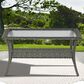 Sunwell Garden Outdoor Coffee Table with Shelf in Gray, , large