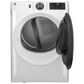 GE Appliances 5 Cu. Ft. Front Load Washer and 7.8 Cu. Ft. Electric Dryer Laundry Pair with 7" Riser in White, , large