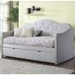 Pacific Landing Upholstered Daybed with Trundle in Pearl White, , large