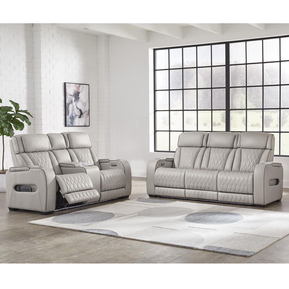 Ashley Boyington 2-Piece Power Reclining Living Room Set in Gray, , large