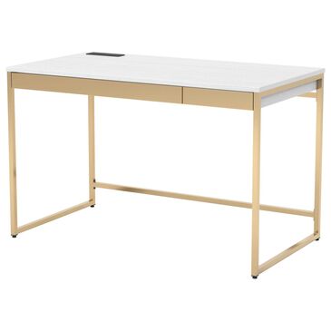 Furniture of America Joyce Writing Desk in White, , large