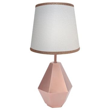 Lambs and Ivy Modern Hexagon Nursery Lamp in Rose Gold, , large