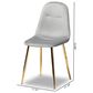 Baxton Studio Elyse Dining Chair in Grey/Gold (Set of 4), , large