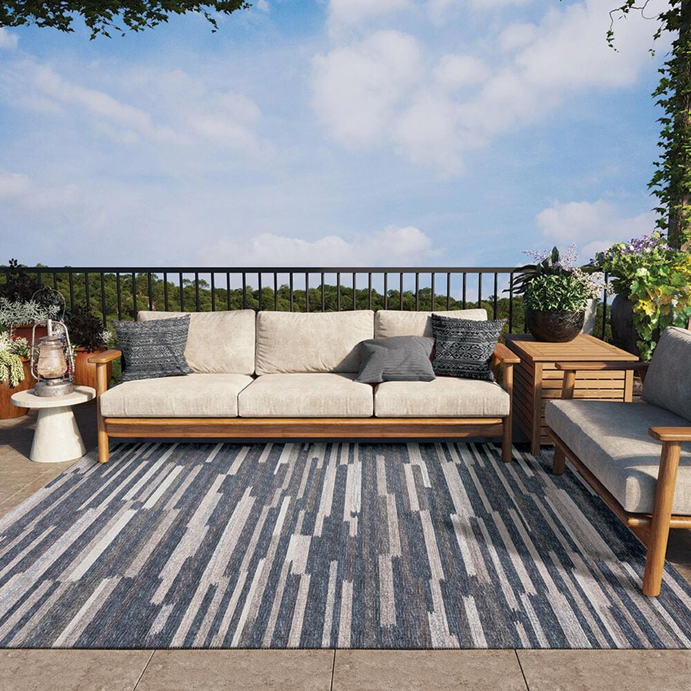 Dalyn Rug Company Sedona 10&#39; x 14&#39; Slate Indoor/Outdoor Area Performance Rug, , large