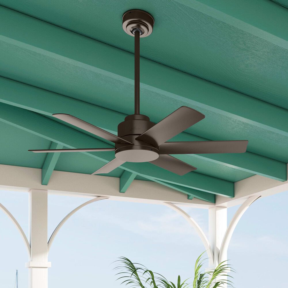 Hunter Kennicott 44&quot; Outdoor Ceiling Fan in Premier Bronze, , large