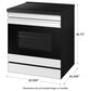 Samsung Bespoke Bespoke 6.3 Cu. Ft. Smart Slide-In Electric Induction Range with Ambient Edge Lighting and Air Sous Vide in White Glass, , large