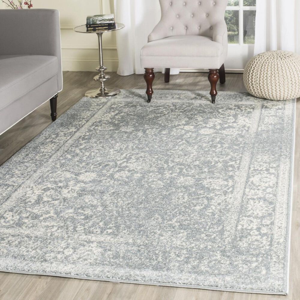 Safavieh Adirondack ADR109T-10 10&#39; x 14&#39; Slate/Ivory Area Rug, , large