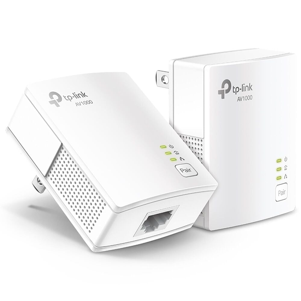 TP-LINK AV1000 Gigabit Powerline Starter Kit in White, , large