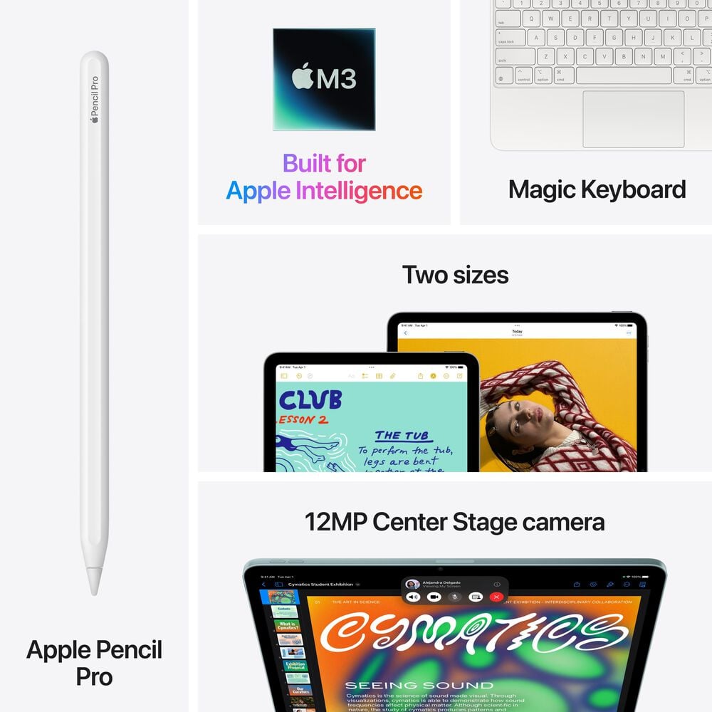 Apple 11-Inch iPad Air M3 Chip Wi-Fi 128GB in Purple &#40;Latest Model&#41;, , large