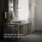 Kohler Purist Widespread Bathroom Sink Faucet with Cross Handles and High Gooseneck Spout in Vibrant Polished Nickel, , large