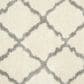 Safavieh Dallas Shag SGD257F-6R 6" x 6" Ivory/Grey Round Rug, , large