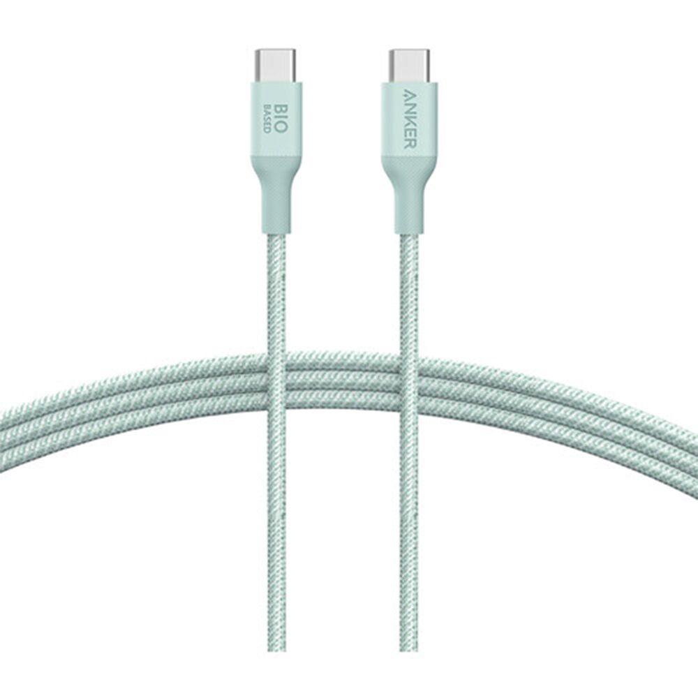 Anker 6 Ft. USB-C to USB-C Nylon-Braided Heavy Duty Cable in Green, , large
