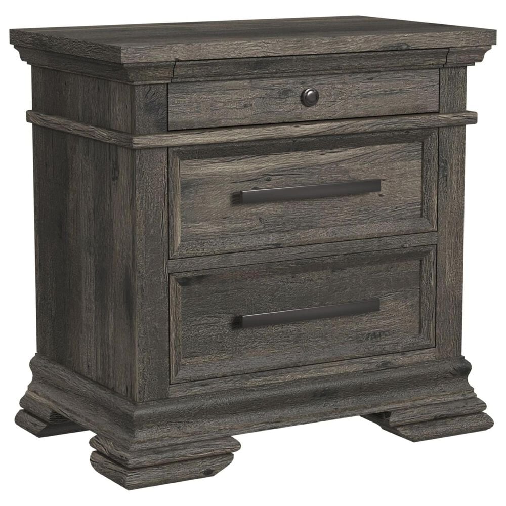 Mayberry Hill Park Ridge 5 Piece Queen Storage Bedroom Set in Charcoal, , large