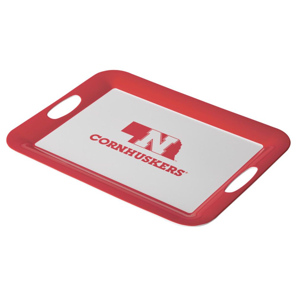 Nebraska Cornhuskers 16" x 12.5" Party Platter in White, , large